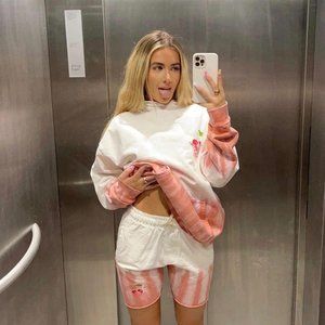 NEW BOYS LIE CHERRY PIE TIE-DYE HOODIE OSFA